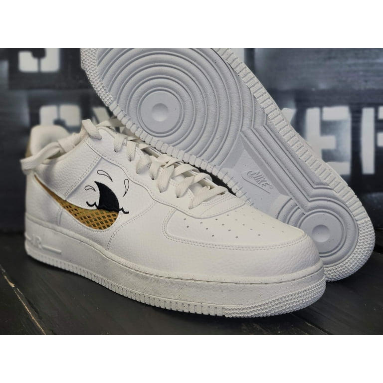 Nike Air Force 1 07 LV8 Wave Sail White/Black Walking Shoes DM0117