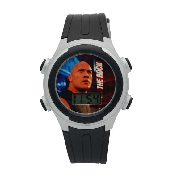 WWE #WWE012B Dwayne"The Rock" Johnson LCD Watch with Belt Buckle
