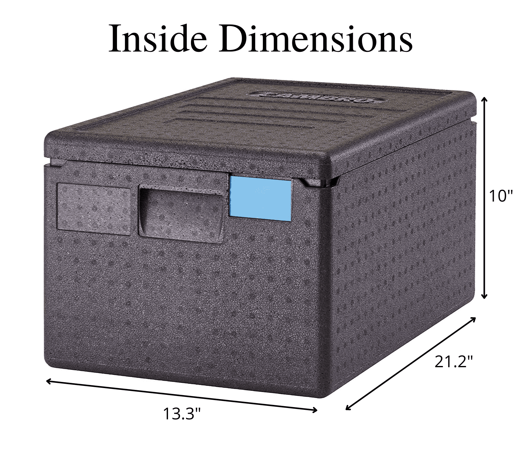 Cambro Top Loading Cam GoBox, Black, Insulated Foam Food Cambro Top Loading Cam GoBox, Black, Insulated Foam Food