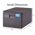 thumbnail image 3 of Cambro EPP180SW110 Black Top Loading Cam GoBox Catering Box, 3 of 6