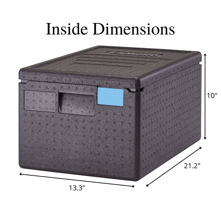 Cambro Top Loading Cam GoBox, Black, Insulated Foam Food