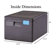 Cambro EPP180SW110 Black Top Loading Cam GoBox Catering Box