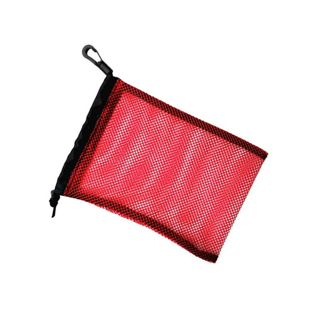 fastboy Dive Swimming Drawstring Mesh Bag Storage Snorkel Diving for Gear Red 9 Inch x 6.5 Inch 1Set