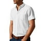 thumbnail image 1 of pstuiky camisetas de hombre, Camisa de verano elástica informal holgada con media cremallera y solapa de manga corta para hombre camisas casuales para hombre xxl, 1 of 9