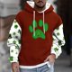 thumbnail image 1 of Sudadera con capucha para hombre, estilo informal, con estampado del Día de San Patricio, con cordón y manga larga, de poliéster., 1 of 5