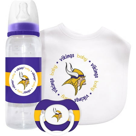 Baby Fanatic 3 Piece NFL Gift Set, Minnesota Vikings