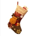 thumbnail image 4 of 1 pieza de calcetín navideño, muñeco de nieve, Papá Noel, alce, bolsa de regalo de dulces para niños, calcetín, decoración para chimenea, adornos para árbol de Navidad, soporte para Año Nuevo, 4 of 5