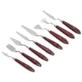 thumbnail image 1 of Painting Knife Set, Elasticity Thin Blade Comfortable Grip 8 Pcs Painting Mixing Scraper  For Paint, 1 of 8