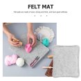 thumbnail image 4 of REOFLYUP 4Pcs Portable Felting Pad for Crafting Projects Grey Felt Wool, 4 of 5