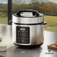 thumbnail image 3 of DUMOS 12-in-1 Electric Pressure Cooker 6 QT Stainless Steel Multi Cooker Electric for Pressure, Rice, Steamer, Yogurt Maker, Slow Cook,Meat Stew, Cake, Porridge, Multigrain, Sliver, 3 of 8
