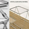 thumbnail image 3 of VINGLI Folding Acrylic Table Small TV Tray for Snack Dinner on Couch, Tiny Foldable Desk Writing Desk for Home Office for Small Spaces, 3 of 7