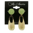 thumbnail image 2 of Mi Amore Antique Style Dangle-Earrings Silver-Tone/White, 2 of 4