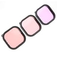thumbnail image 1 of Filtre d'Objectif de Plongée, Filtres de Caméra d'Action Filtrant 3Pcs Violet Magenta Rouge pour Caméras, 1 of 8