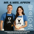 thumbnail image 1 of Aspire Ensemble de 2 Tabliers pour Couples, Tabliers de Cuisine avec Sangle de Cou Réglable pour Fiançailles, Mariage - Robe de Mariée, 1 of 6