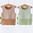 thumbnail image 2 of Plebaso 2 Pack Débardeurs en Coton pour Enfants Tout-Petits Garçons Filles Col Rond Sans Manches Rayé, 2 of 7