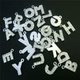 thumbnail image 2 of U8MO 20 Silver Alloy Rhinestone Alphabet Letter "A-Z" Charms Pendant Jewelry Making-V, 2 of 9