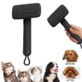 thumbnail image 5 of TAROFISH Self Cleaning Pet Brush Ion Technology Cat Dog Hair Remover Comb with Ergonomic Handle 11.02 Inch,Black, 5 of 5