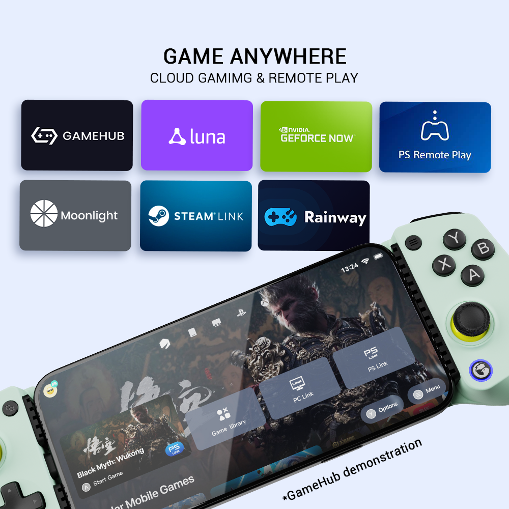Control para Móvil GameSir X5 Lite con Sticks Hall Effect, Personalización Turbo y Carga Pasante, para iPhone 16/15, iPad mini y Android 2