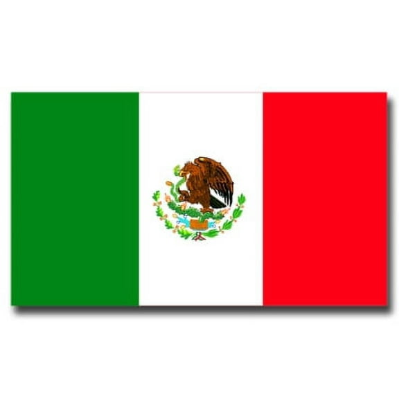 3.8 Inch Mexico Flag Vinyl Transfer Decal