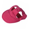 thumbnail image 3 of Gorra de béisbol para mascotas con orificios para las orejas, protección solar, cómoda para la piel, sombrero deportivo para cachorros y perros, color rojo, 3 of 12