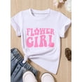 thumbnail image 2 of Bagilaanoe Toddler Baby Girls T-shirt Casual Letter Print Short Sleeve Tees 1T 2T 3T 4T 5T 6T Kids Summer White Tops, 2 of 7