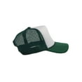 thumbnail image 4 of Top Headwear Men's Blank Rope Trucker Foam Mesh Plain Hats, 2PC White/Forest Green, 4 of 4