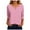 Pink, variant on felwors 3/4 Length Sleeve Womens Tops Dressy Casual V-Neck Puff Sleeve Blouses Business Work Tunic Shirt S-XXL (Dark Blue, XL)