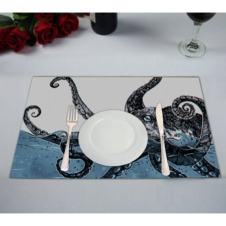 

GCKG Creative Octopus Placemats 12x18 inches Set of 2