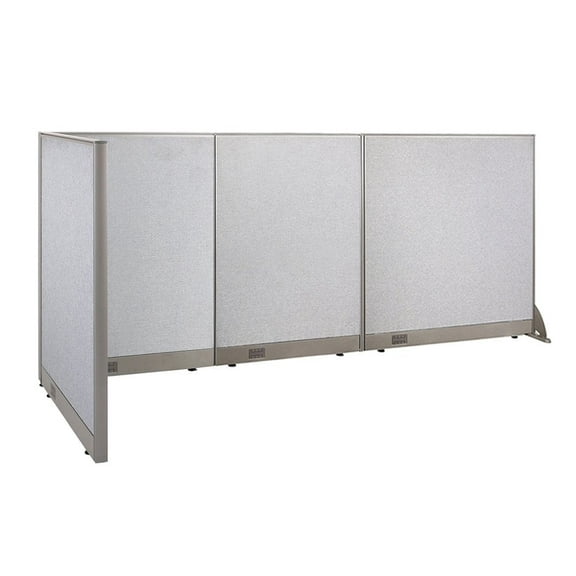 GOF L-shaped Freestanding Office Partition, Room Divider, Privacy Screen, Workstation Cubicle (36"D x 114"W x 48”H)