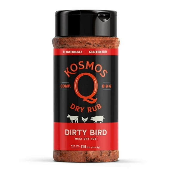 Kosmos Q Dirty Bird Dry BBQ Rub and Seasonings for Beef, Chicken & Pork, 11 oz
