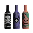 thumbnail image 1 of Halloween wine bottle cover Halloween Decoration Skeleton Pumpkin Bottle Cap Ornament, 1 of 5