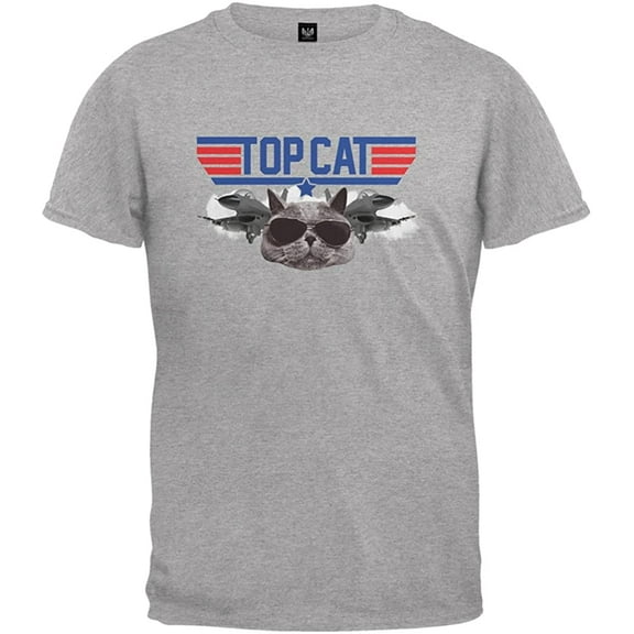 Old Glory Mens Top Cat Short Sleeve Graphic T Shirt