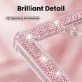thumbnail image 4 of 1-Piece Square-Hole License Plate Frame, Sparkling Cute Rhinestones, Stainless Steel Material, Unisex, pink, 4 of 6