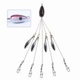 thumbnail image 1 of Lonsan Wholesale Alabama-Style Fishing Tackle Set: All-in-One Bass Lure Kit with Red Net Pattern Soft Baits, Lead Head Hooks, Swivels & Clips – 21.5cm, 17g | Durable, Versatile for, 1 of 6