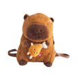 thumbnail image 2 of Mochila de peluche con forma de para adultos y niños, bonita bolsa de hombro con dibujos animados para vacaciones Sosteniendo la pierna de pollo, 2 of 9