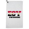 thumbnail image 1 of Egypt Swimming - Olympic Games - Rio - Flag Golf Towel with Carabiner Clip, 1 of 5