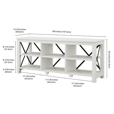 Camden&Wells - Sawyer TV Stand for TVs up to 65" - White