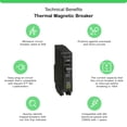 thumbnail image 2 of Disyuntor Schneider Electric QO150CP de 50 amperios unipolar, 2 of 5