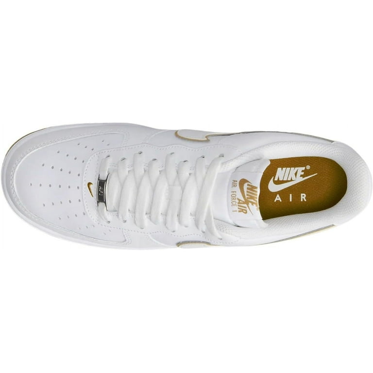 Men's Nike Air Force 1 '07 White/White-Bronzine (DV0788 104) - 11