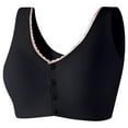 thumbnail image 1 of Timegard Front Closure Bras for Women Plus Size No Underwire Bras Lace Back Smoothing Comfy Daily Bras, 1 of 6