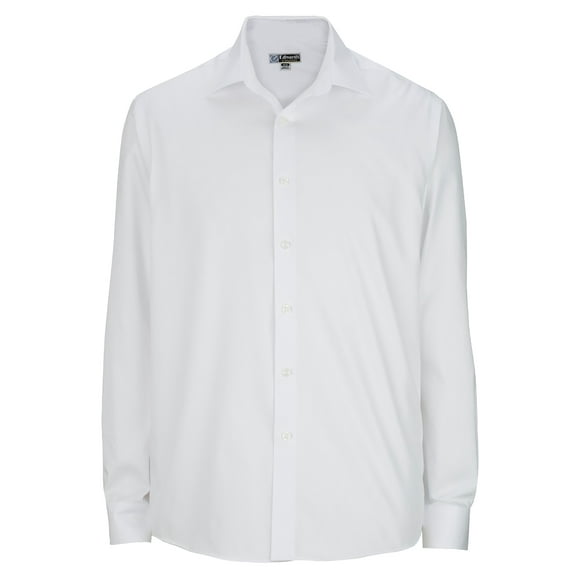 EDWARDS MEN'S OXFORD WRINKLE-FREE POINT COLLAR DRESS SHIRT