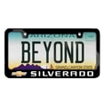 thumbnail image 3 of iPick Image for Chevrolet Silverado UV LED Printed on Black Metal License Plate Frame, Official Licensed, 3 of 6