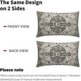 thumbnail image 4 of Black White Grey Ethnic Boho Rectangular Throw Pillow Covers 12X20 in Set of 2 Bohemian Carpet Vintage Lumbar Pillow Cases Black Gray Floral Rug Pillow Cover Home Decor for Couch Patio Porch Outdoor, 4 of 6