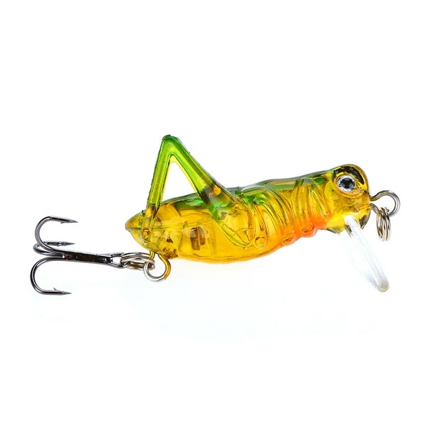 Garosa 5 Pcs/Box Flying Grasshopper Insect Artificial Fishing Fish