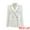 White, variant on Women's Double Breasted Blazer Business Suit Jacket L Pink