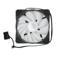 thumbnail image 3 of Ventilador de refrigeración LED brillante y frío de 12 cm, alto volumen de aire, a prueba de golpes, silencioso, para caja de computadora, radiador, arcoíris, 3 of 14