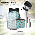 thumbnail image 2 of Bulopur Lemon Capybara Print Kids Backpack Set 4 Pcs Durable Lightweight Kids School Bag with Pencil Case and Water Bottle Cover for Summer Theme Kids, 2 of 7