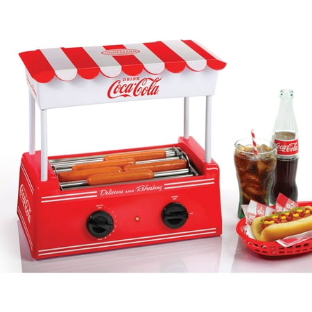 Nostalgia HDR565COKE Coca-Cola® Hot Dog Roller and Bun