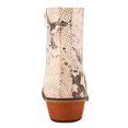 thumbnail image 6 of LIBERTYZENO Mens Genuine Leather Ankle Boots Side Zipper Mens Dress Boots, Beige Snake Print, 6 of 8