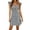 Black Dress, variant on Htigea Womens Button Front Striped Shirt Dresses Summer Flutter Sleeve V Neck Mini A Line Dress Black L